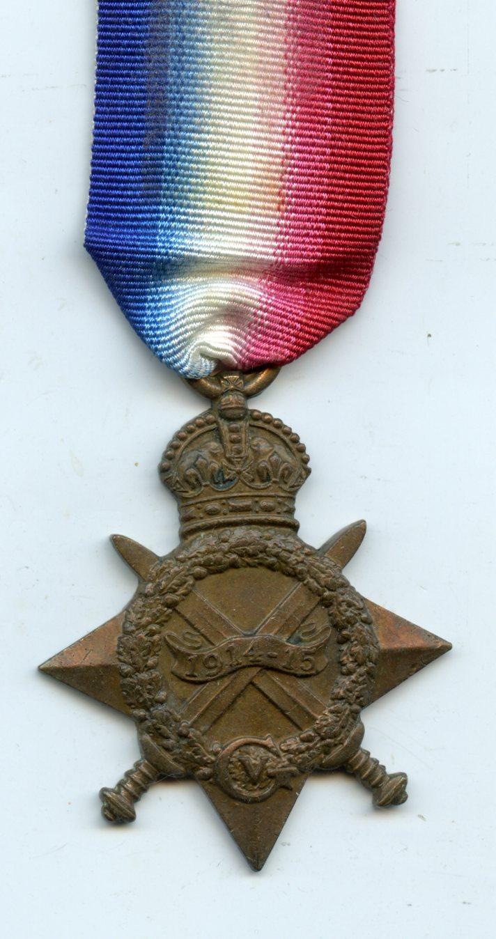 WW1 1914-15 Star Medal To Sepoy Sardar Khan, 62 Punjabis