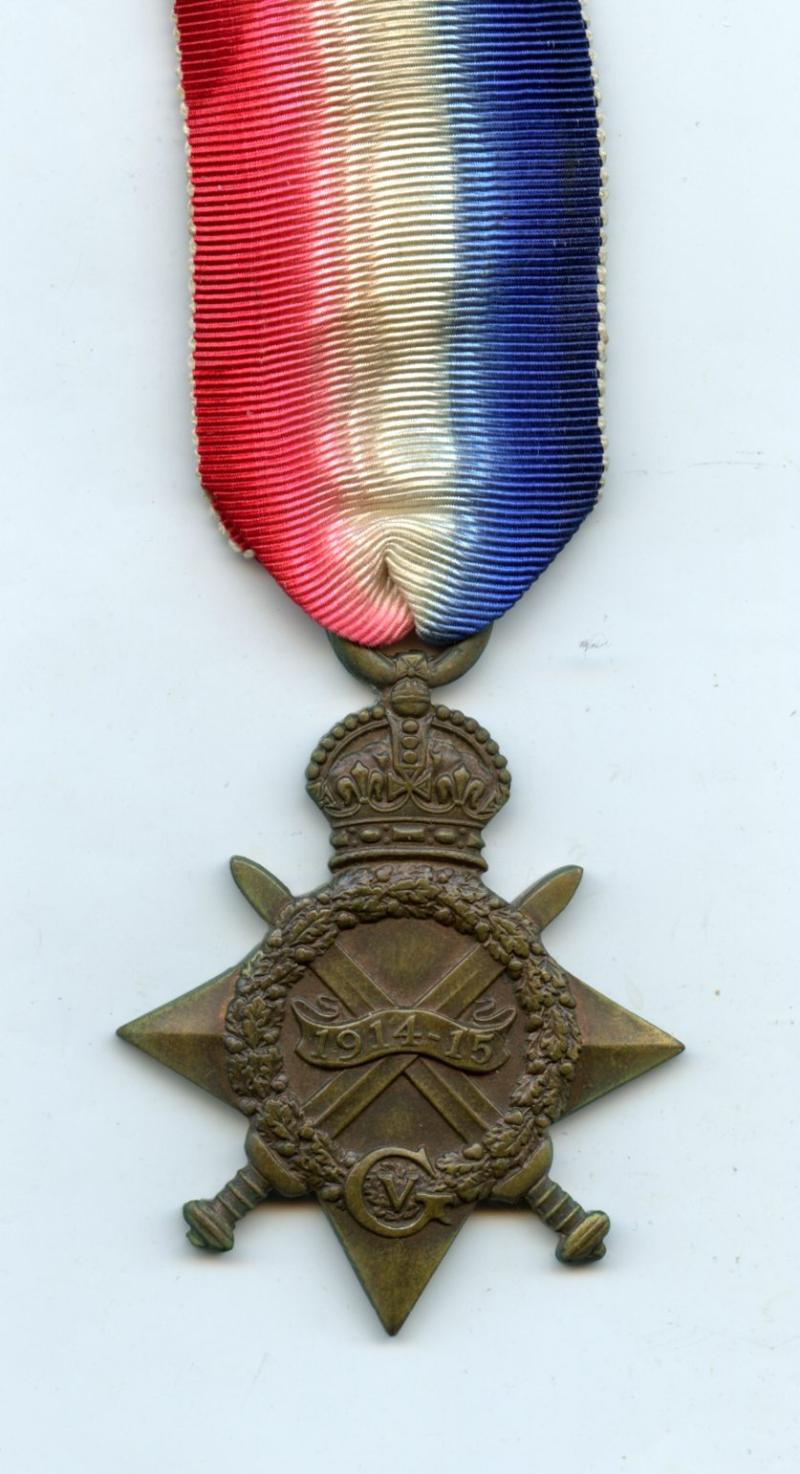 WW1 1914-15 Star Medal To Pte Alexander Phillips, 1st Bn., Gordon Highlanders