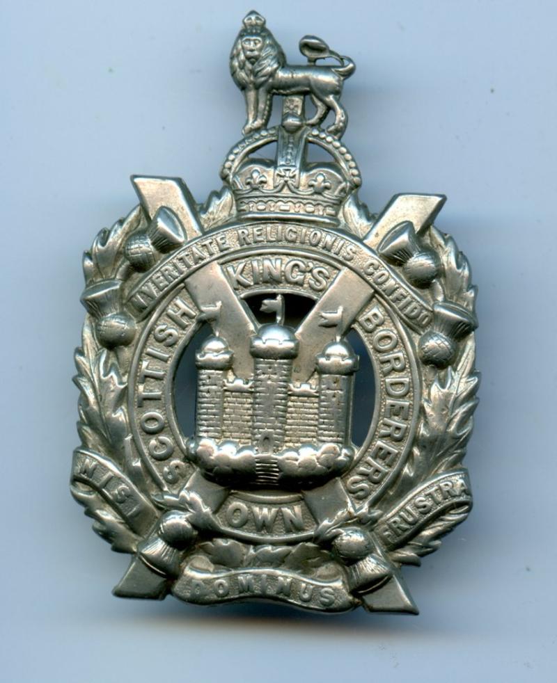 WW1 King's Own Scottish Borderers KOSB Cap Badge