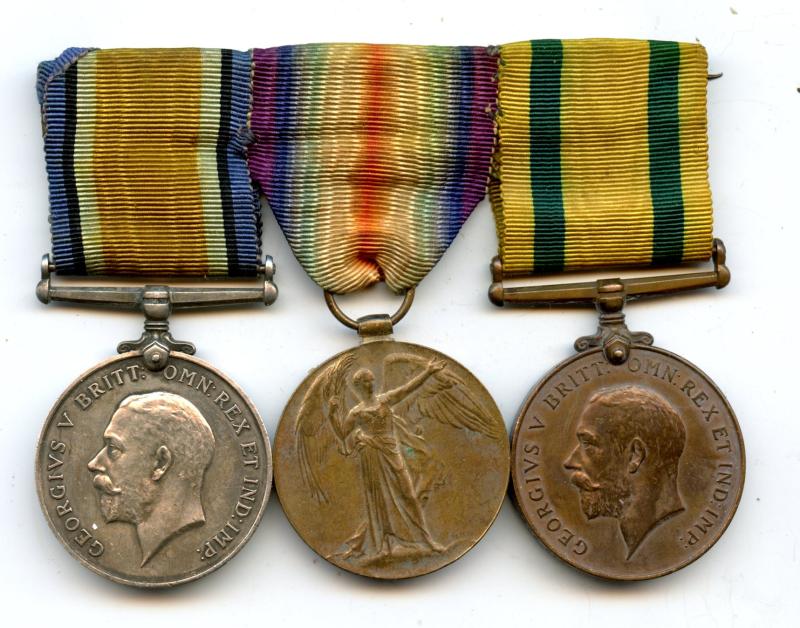 Territorial War Medal To Pte William George Brindley, Middlesex Regt