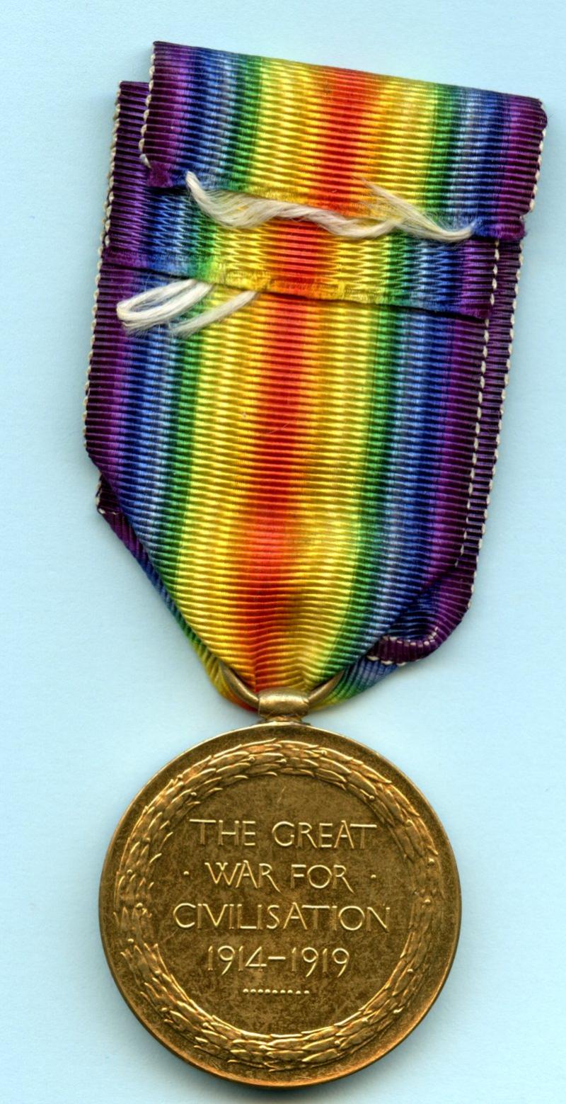 Victory Medal 1914-19 To Pte Robert W Webb, 32nd Royal Fusiliers (Service) Battalion (East Ham)