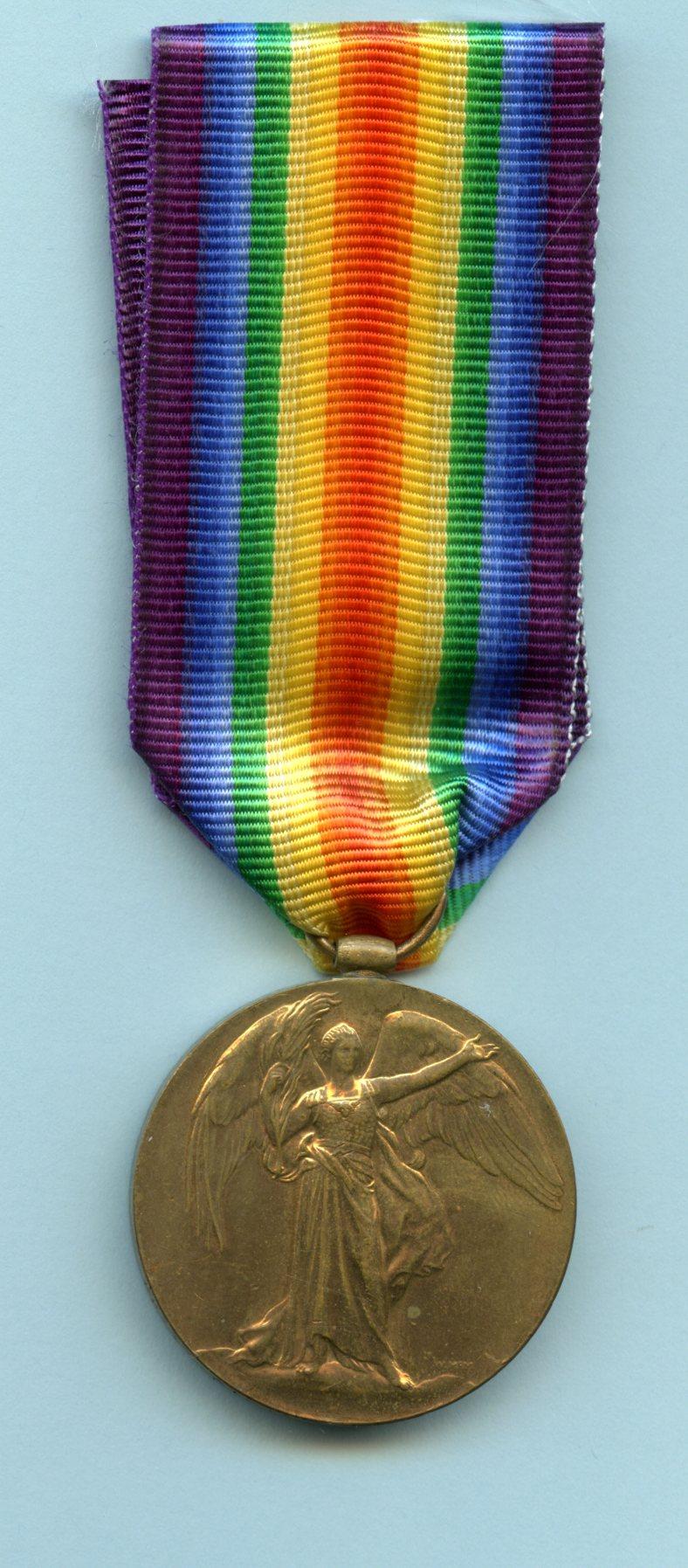 Victory Medal 1914-19 To Pte George L Moore, 15th Bn Essex Regiment