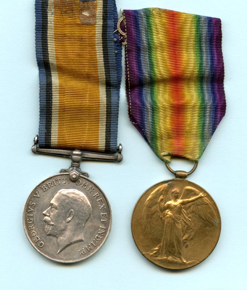 WW1 British War & Victory Medals Pair To Pte Alexander Keir Stewart, 1/6th Seaforth Highlanders ( From Fochabers)