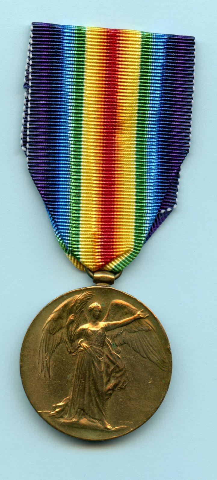 WW1 Victory Medal 1914-1919 To 2 Air Mech John Turnbull Smith, Royal Air Force ( From Glasgow)