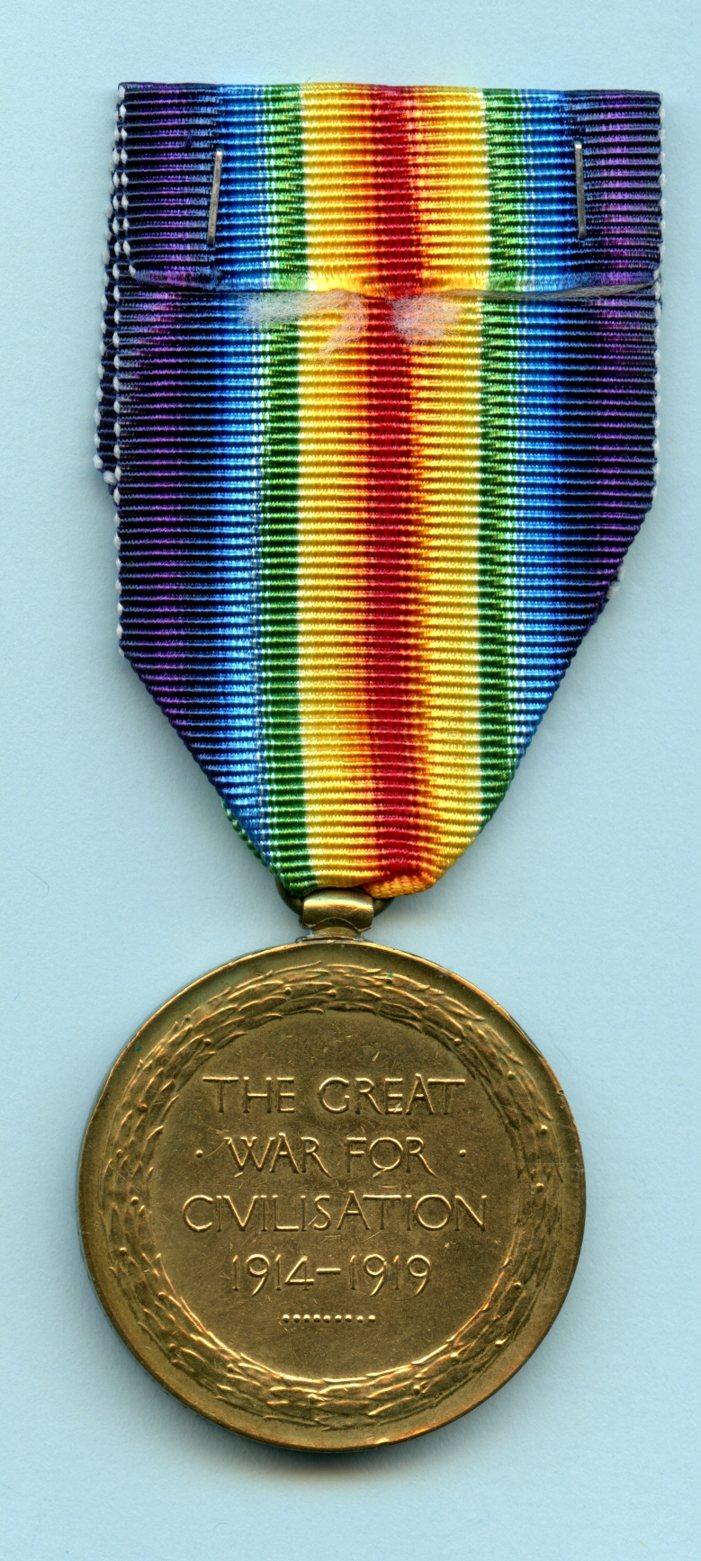 WW1 Victory Medal 1914-1919 To 2 Air Mech John Turnbull Smith, Royal Air Force ( From Glasgow)