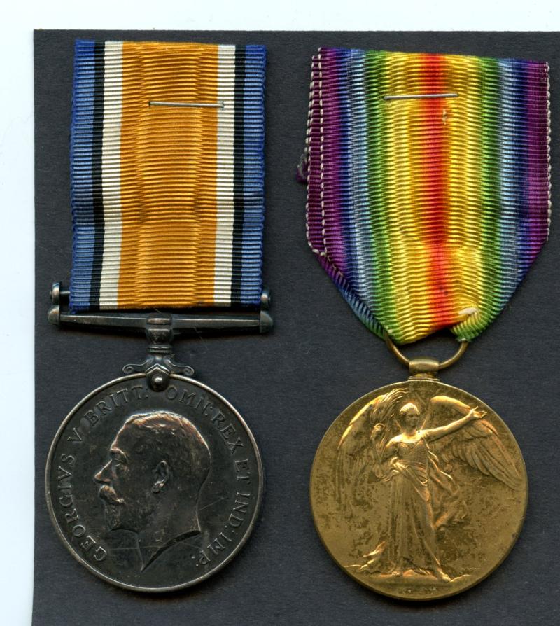 WW1 British War & Victory Medals Pair To Pte Thomas Duncan, 3rd Bn Royal Scots