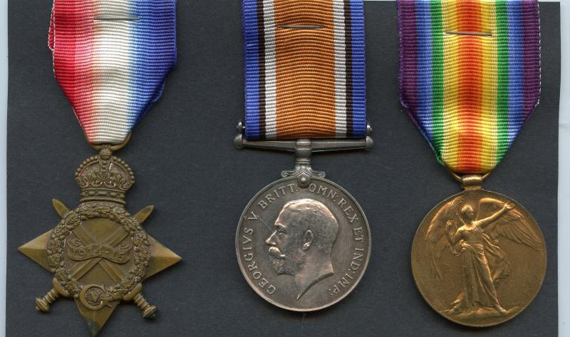 WW1 1914-15 Trio &  to Fireman William Butler, Merchant Fleet Auxilliary