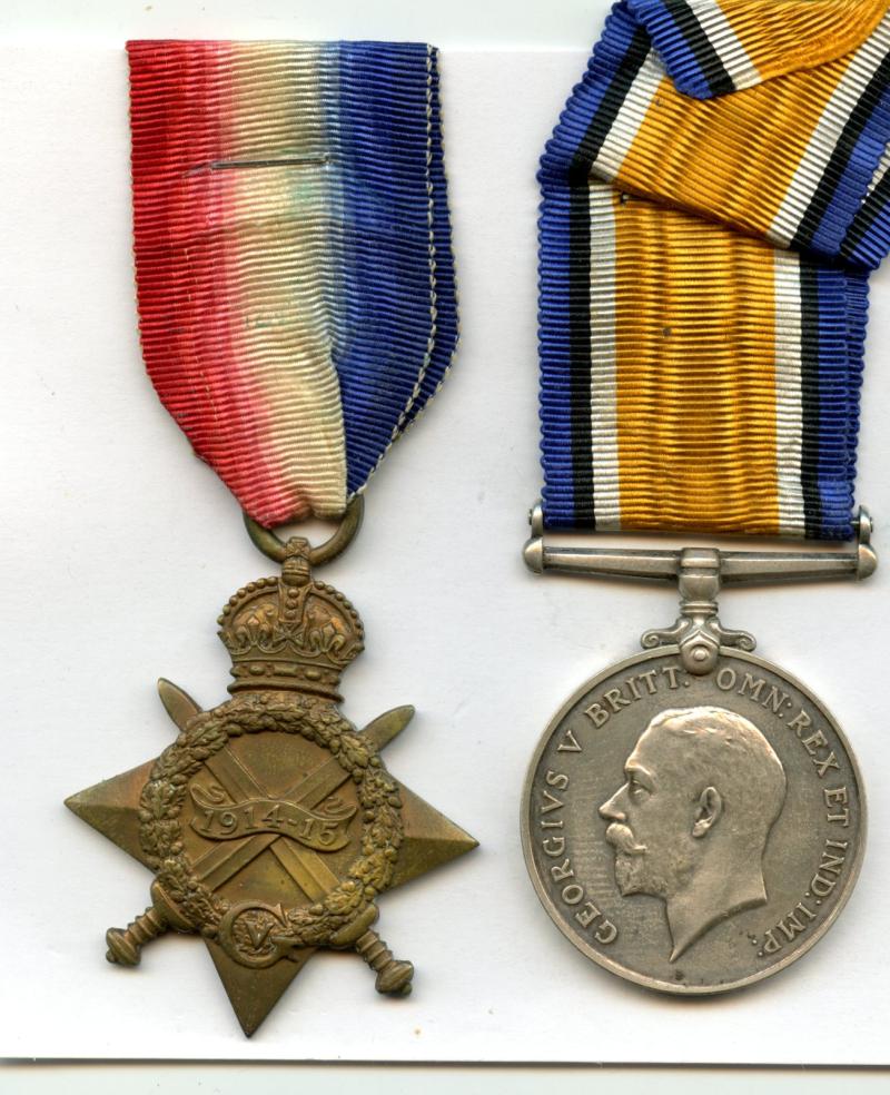 WW1 1914-15 Star & British War Medal To Pte Hugh McPhie, Q.O.R.Glasgow Yeomanry