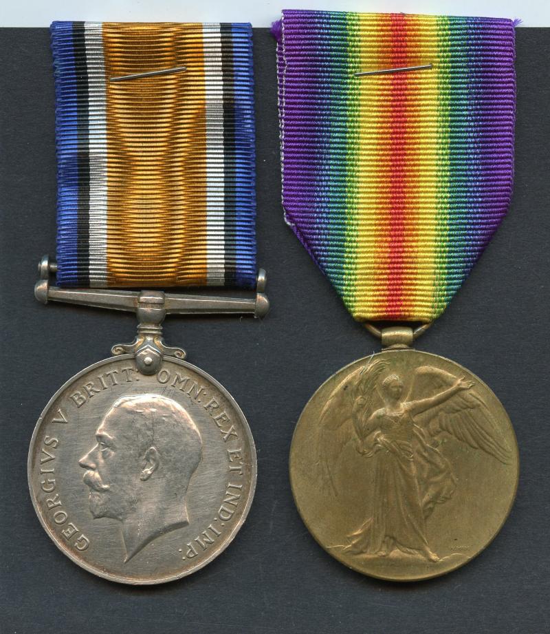 WW1 British War & Victory Medals Pair To Pte Robert Keenan; 6th Bn., Royal Scots Fusiliers