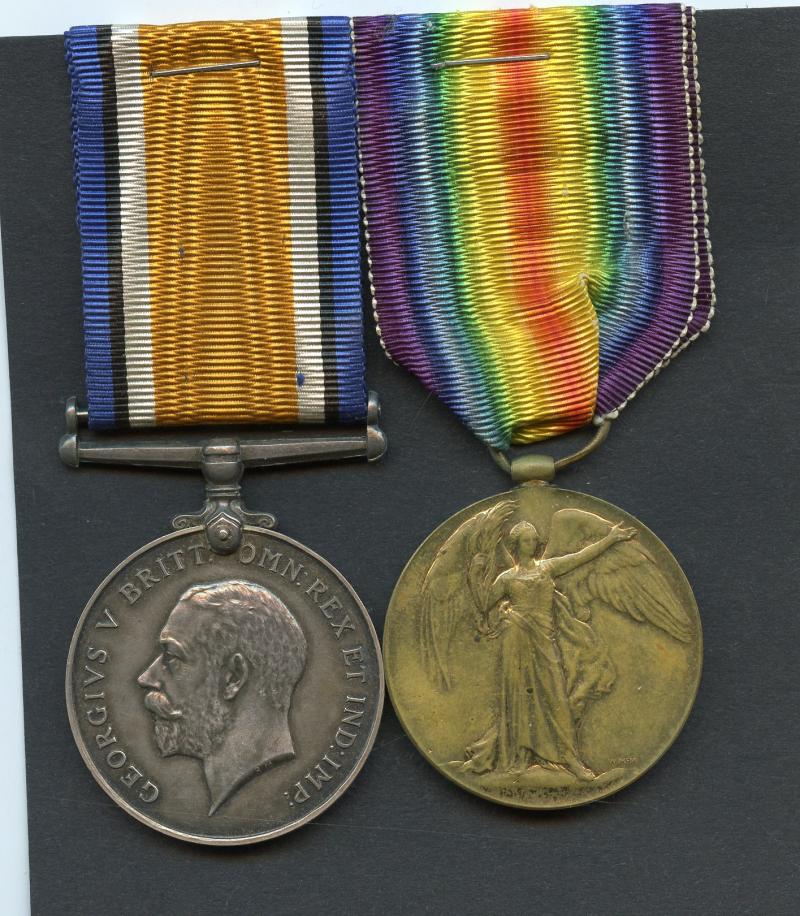 WW1 British War & Victory Medals Pair To Pte Thomas Douglas Chisholm, 19th Bn Canadian Infantry (Central Ontario) C.E.F.