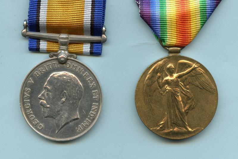 WW1 British War & Victory Medals Pair To Pte William Sharp, Kings Own Yorkshire Light Infantry